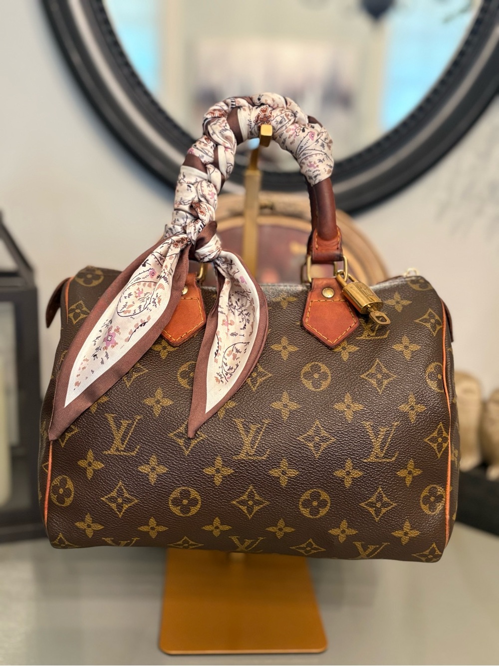 Vintage Louis Vuitton Monogram Speedy 25 (1988) with Dustbag